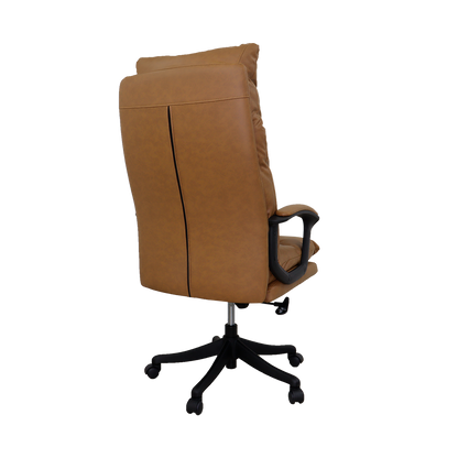 Silla ejecutiva H101171B color café de cuero sintético