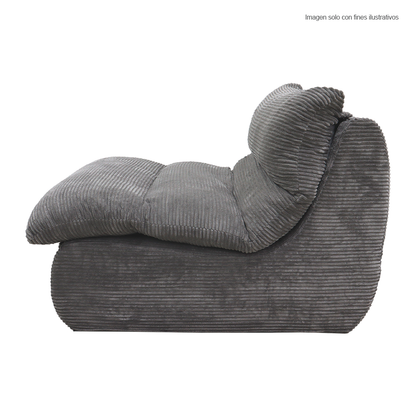 Sillón compresión H311112B color gris, tela suave al tacto y resistente.