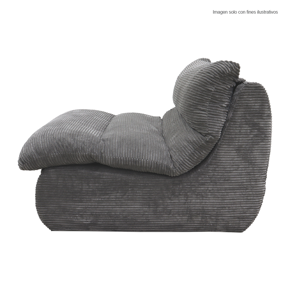 Sillón compresión H311112B color gris, tela suave al tacto y resistente.