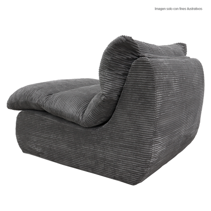 Sillón compresión H311112B color gris, tela suave al tacto y resistente.