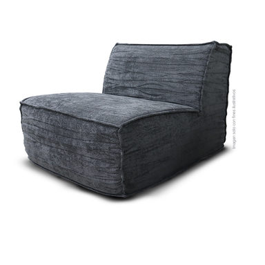Sofá compresión H309190B color gris, tela suave al tacto y resistente.