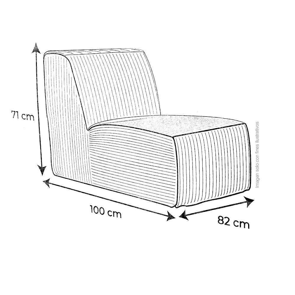 Sofá compresión H309190B color gris, tela suave al tacto y resistente.