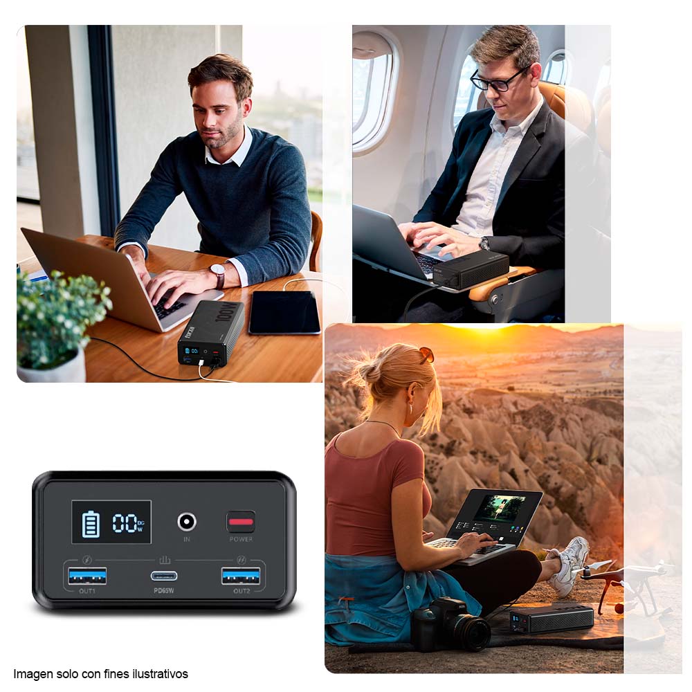 Estación portable FPP-T100 Forza 100W 1AC/3DC