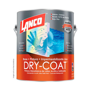 Pintura Dry Coat Satin White y Pastel DC3040-4