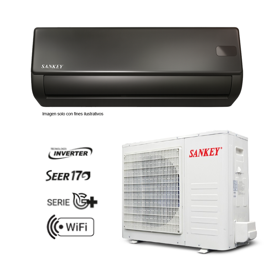 Aire acondicionado Split de 12000BTU ES12IDGW25 Sankey inverter SEER 17