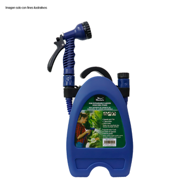 Manguera expandible 7.5 metros 964-05421A con mini base, color azul