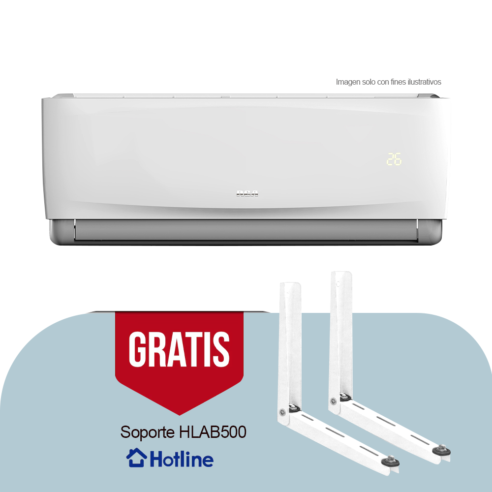 Aire acondicionado 12000 BTU RCSA1202INV RCA + Soporte HLAB500 Hotline
