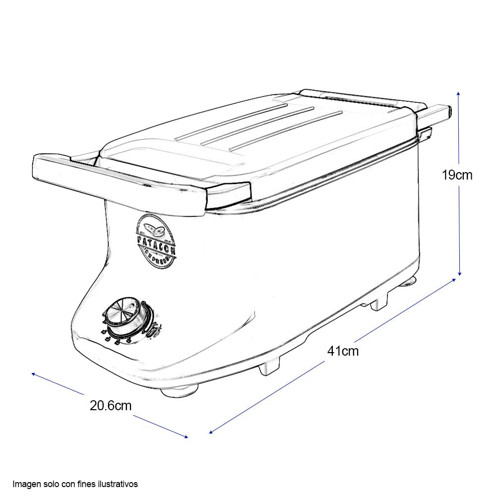 Pataconera multifuncional 6 en 1 capacidad de 1 litro