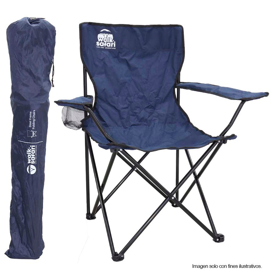 Silla plegable WS-5-005 color azul Walk Sfari