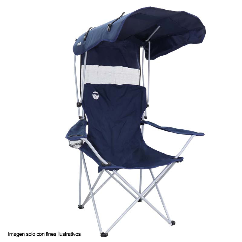 Silla plegable con techo WS-6-010 Walk Safari color azul