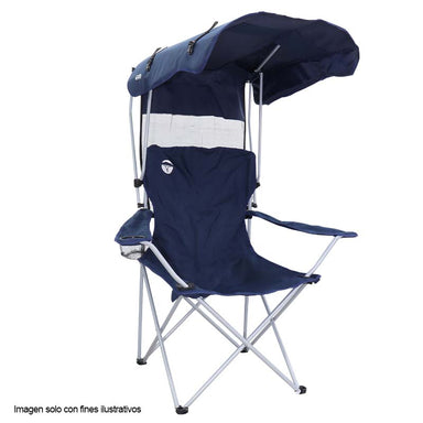 Silla plegable con techo WS-6-010 Walk Safari color azul