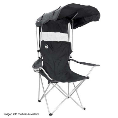 Silla plegable con techo WS-6-009 Walk Safari color negro