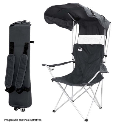 Silla plegable con techo WS-6-009 Walk Safari color negro