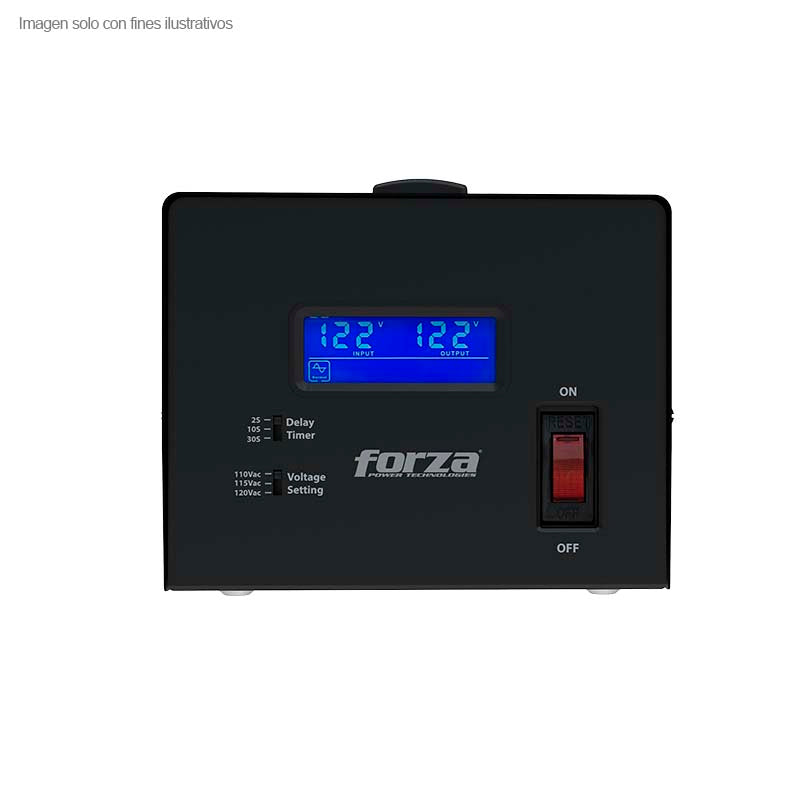 Regulador de voltaje FVR-3601 Forza, 3600VA/1800W 115V 4-NEMA 50/60HZ