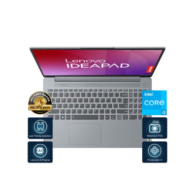 Laptop Lenovo IdeaPad Slim 3 151RU8 Corei3 8GB-512GB color gris ártico