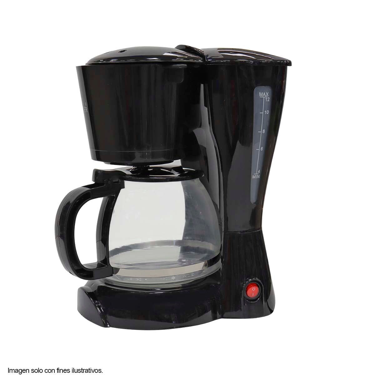 Cafetera 12 tazas CM02 color negro (1.2L) Home power