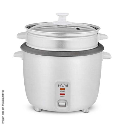 Olla arrocera eléctrica HT-18A Capacidad 1,8 litros Home Power con vaporizador