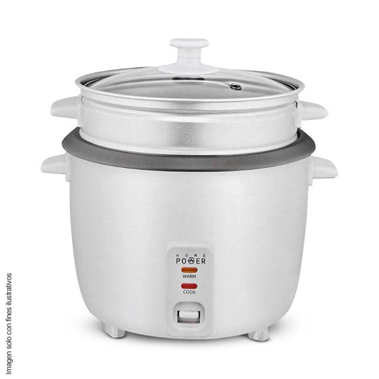 Olla arrocera eléctrica HT-18A Capacidad 1,8 litros Home Power con vaporizador