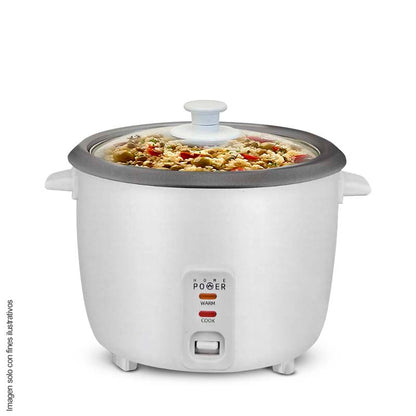 Olla arrocera eléctrica HT-18A Capacidad 1,8 litros Home Power con vaporizador