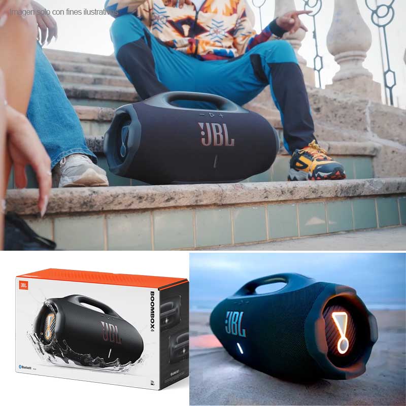 Bocina portátil JBL BOOMBOX 4 Color negro