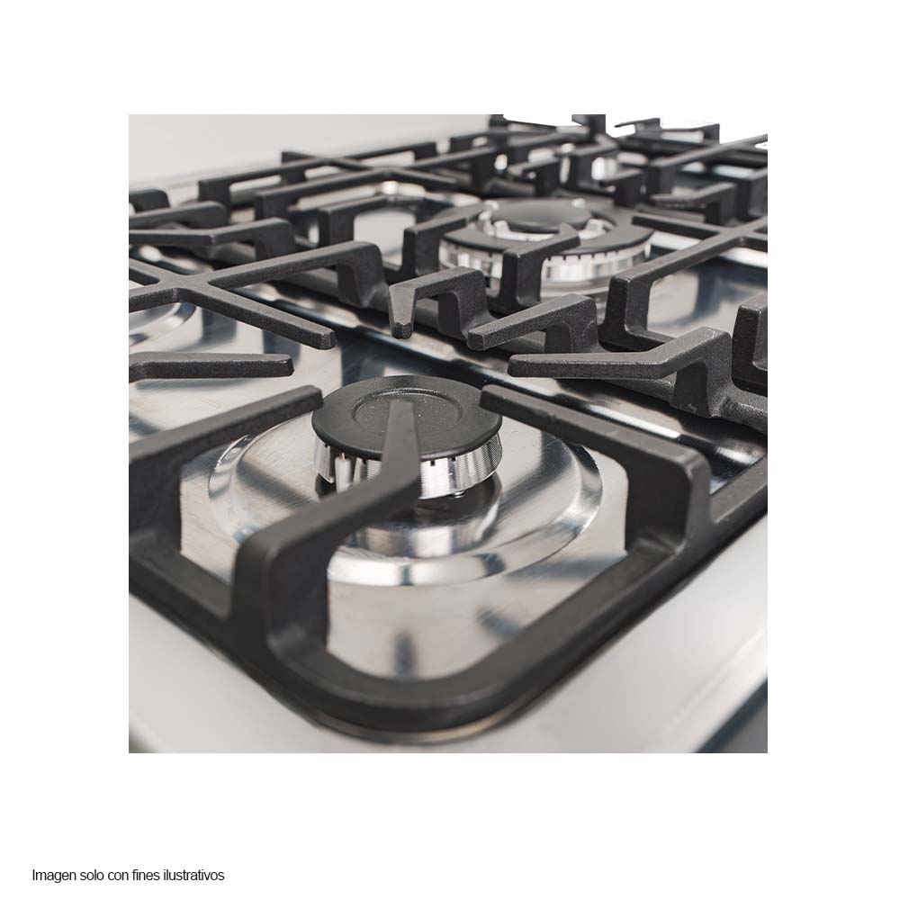 Estufa a gas 30" MY-ST5QZ850-PHEL-B Mystic 5 quemadores, encendido eléctrico de pulso