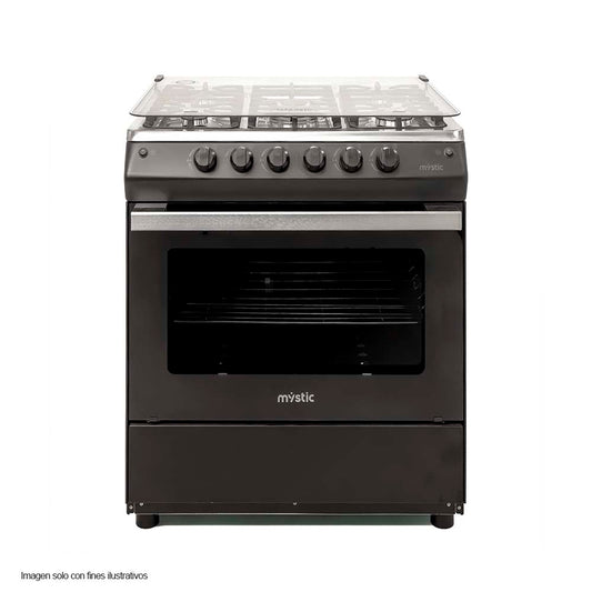 Estufa a gas 30" MY-ST5QZ850-PHEL-B Mystic 5 quemadores, encendido eléctrico de pulso
