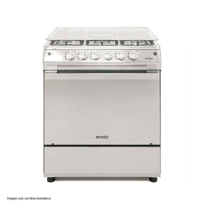Estufa a gas de 30" MY-ST5QZ850-PHEL-SS Esmeralda Mystic 5 quemadores encendido eléctrico