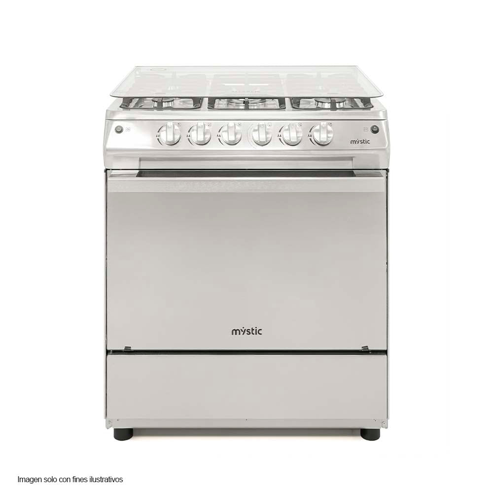 Estufa a gas de 30" MY-ST5QZ850-PHEL-SS Esmeralda Mystic 5 quemadores encendido eléctrico