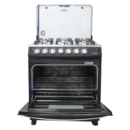 Estufa a gas 30" MY-ST6Q760-PHEL-GY Jade, 6 quemadores Mystic