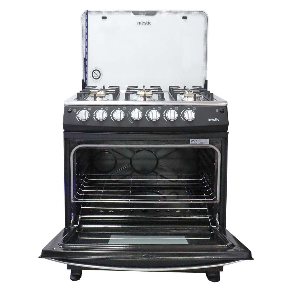 Estufa a gas 30" MY-ST6Q760-PHEL-GY Jade, 6 quemadores Mystic