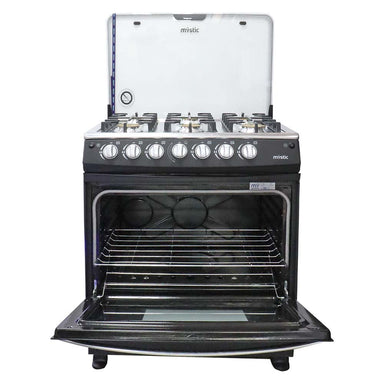 Estufa a gas 30" MY-ST6Q760-PHEL-GY Jade, 6 quemadores Mystic