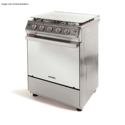 Estufa a gas de 24" Modelo Esmeralda MY-ST4QZ936-PHEL-SS Mystic 4 quemadores