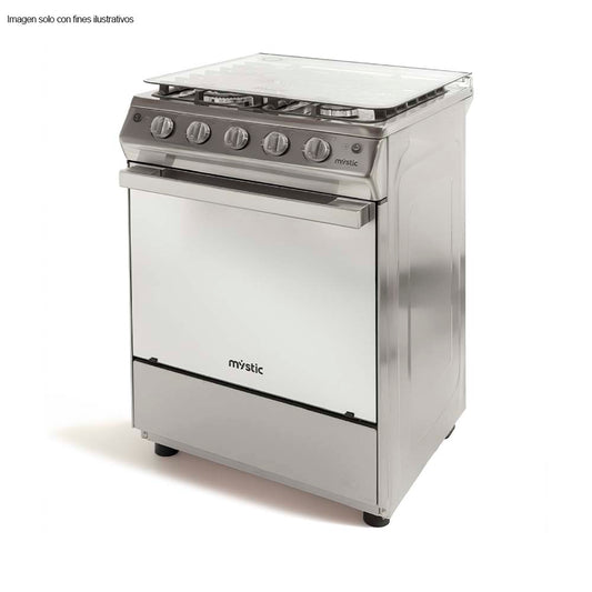 Estufa a gas de 24" Modelo Esmeralda MY-ST4QZ936-PHEL-SS Mystic 4 quemadores