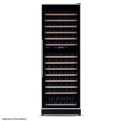 Vinera Chianti 154 de DRIJA, capacidad de 154 botellas marco delgado de acero inoxidable