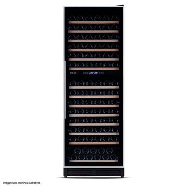Vinera Chianti 154 de DRIJA, capacidad de 154 botellas marco delgado de acero inoxidable