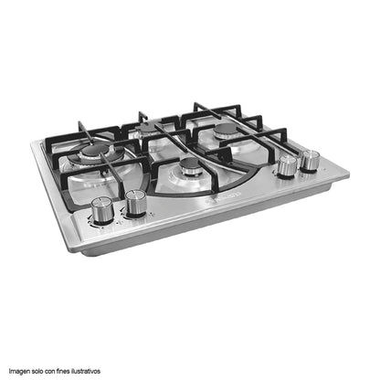 Estufa empotrable a gas de 24" NPCT-24PROKD Nisato, 4 quemadores acero inoxidable
