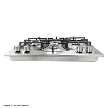 Estufa empotrable a gas de 24" NPCT-24PROKD Nisato, 4 quemadores acero inoxidable