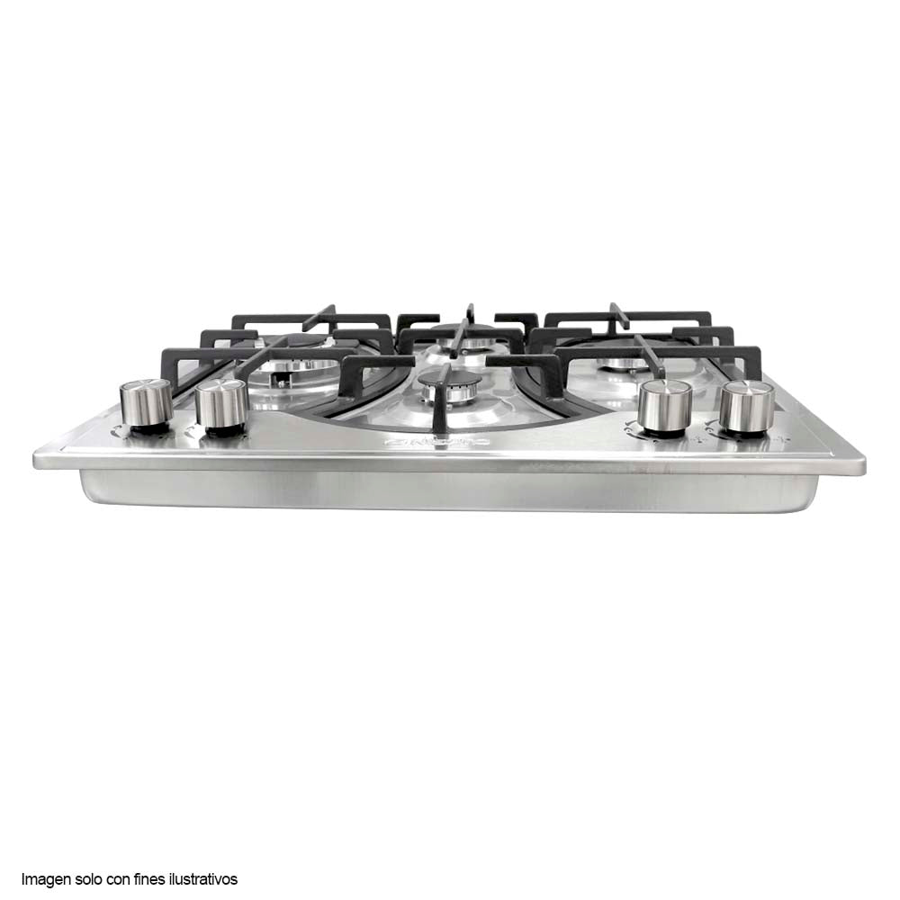 Estufa empotrable a gas de 24" NPCT-24PROKD Nisato, 4 quemadores acero inoxidable