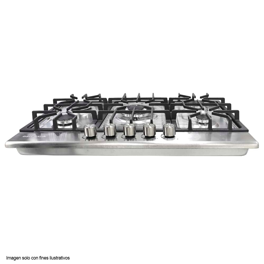 Estufa empotrable a gas de 30" NPCT-76PROKD Nisato, 5 quemadores acero inoxidable