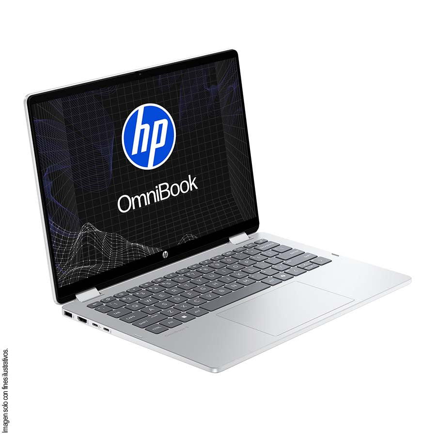 Laptop OmniBooK 5 Flip HP, 14-FP0054LA HP, pantalla 14” multitáctil, core i5-1334U 16GB 512GB windows11
