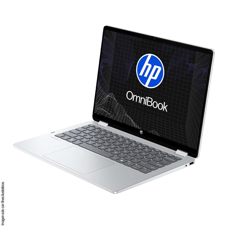 Laptop OmniBooK 5 Flip HP, 14-FP0054LA HP, pantalla 14” multitáctil, core i5-1334U 16GB 512GB windows11