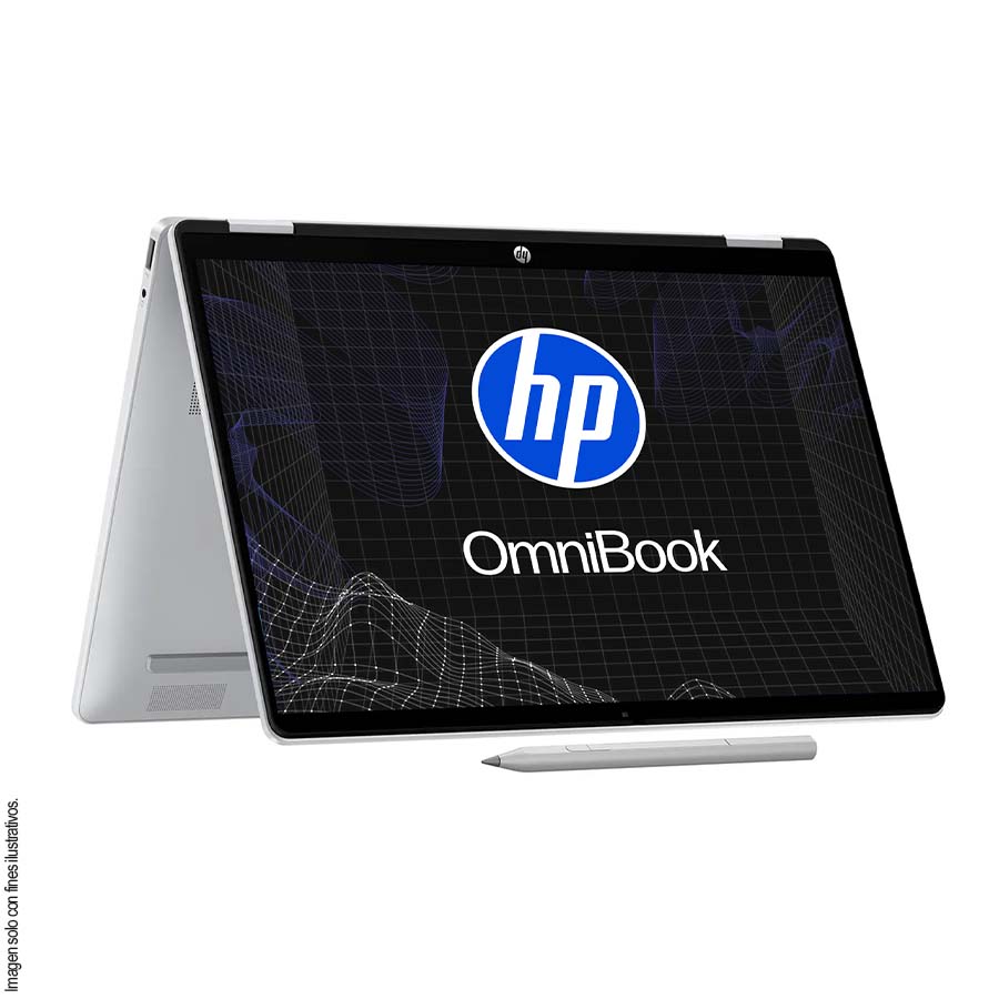 Laptop OmniBooK 5 Flip HP, 14-FP0054LA HP, pantalla 14” multitáctil, core i5-1334U 16GB 512GB windows11
