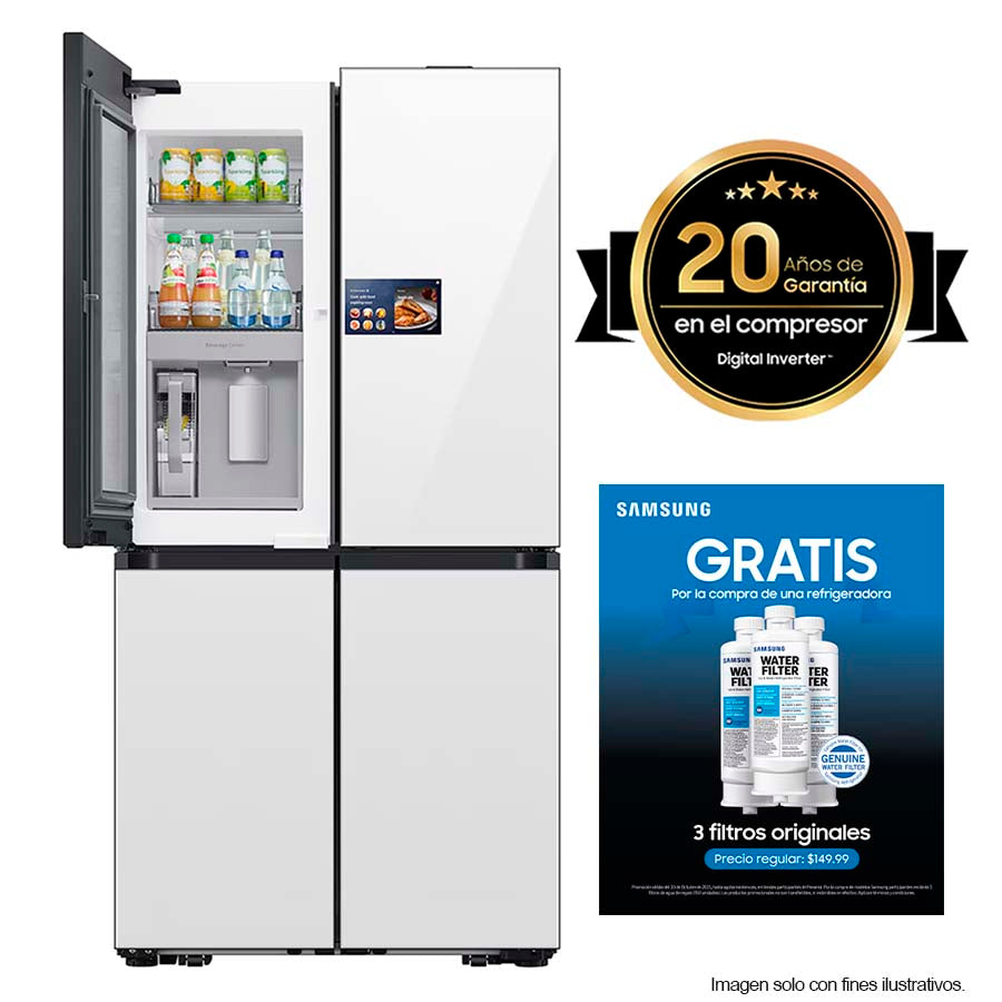 Combo de refrigerador 23pc RM90F66C1WAP + 3 HAF-QIN/EXP Samsung