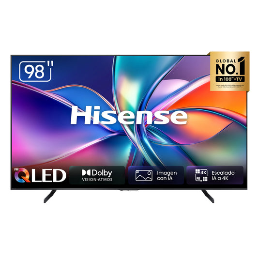 Televisor QLED Smart, 98”, 98Q6QG, Hisense, 4K Google TV