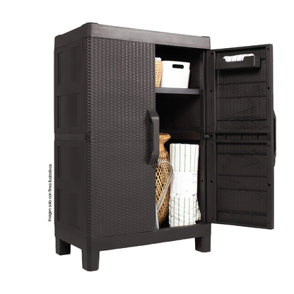 Armario Medium 706-WEN Capri color Gengue, ideal para exterior como interior