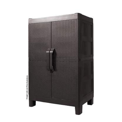 Armario Medium 706-WEN Capri color Gengue, ideal para exterior como interior