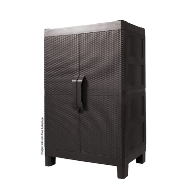 Armario Medium 706-WEN Capri color Gengue, ideal para exterior como interior