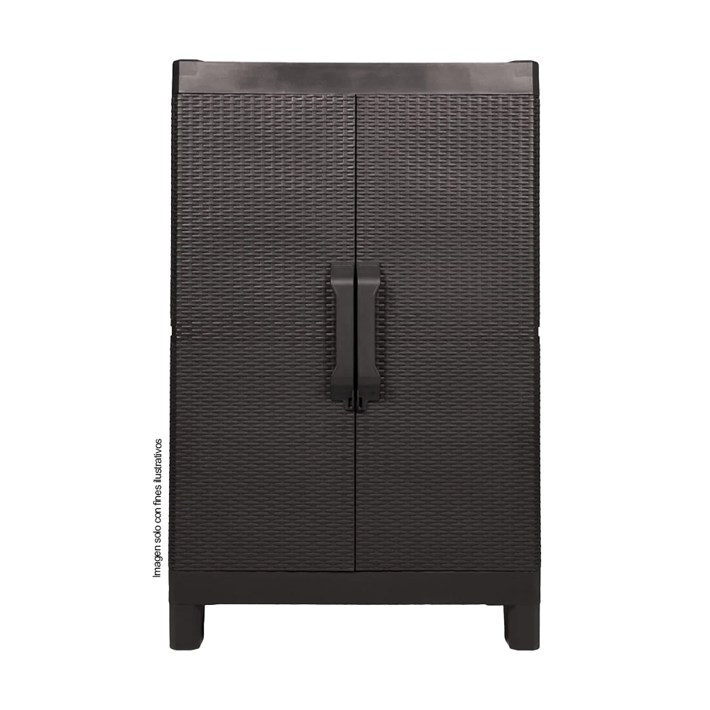 Armario Medium 706-WEN Capri color Gengue, ideal para exterior como interior