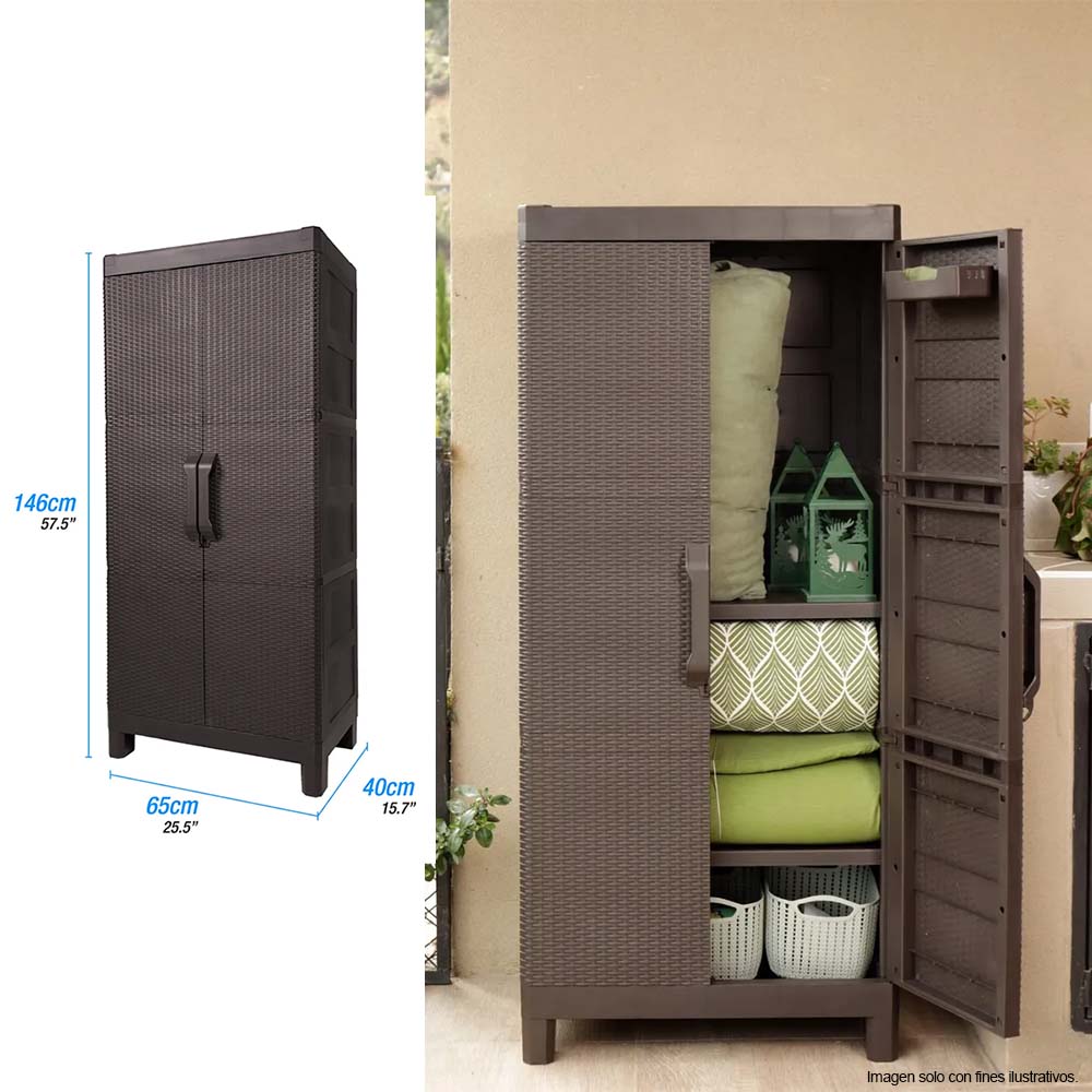 Armario 707-WEN Color wengue  Capri large MQ