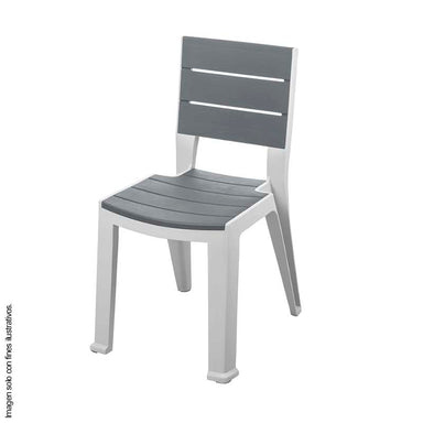 Silla Madeira 582-SIL sin brazos color silver